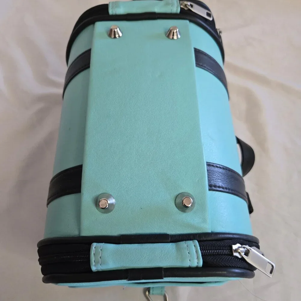 NWT Petote Aqua Blue ' Madison ' Pet Carrier 10.5 x 7'' x 6.5'' USA Made